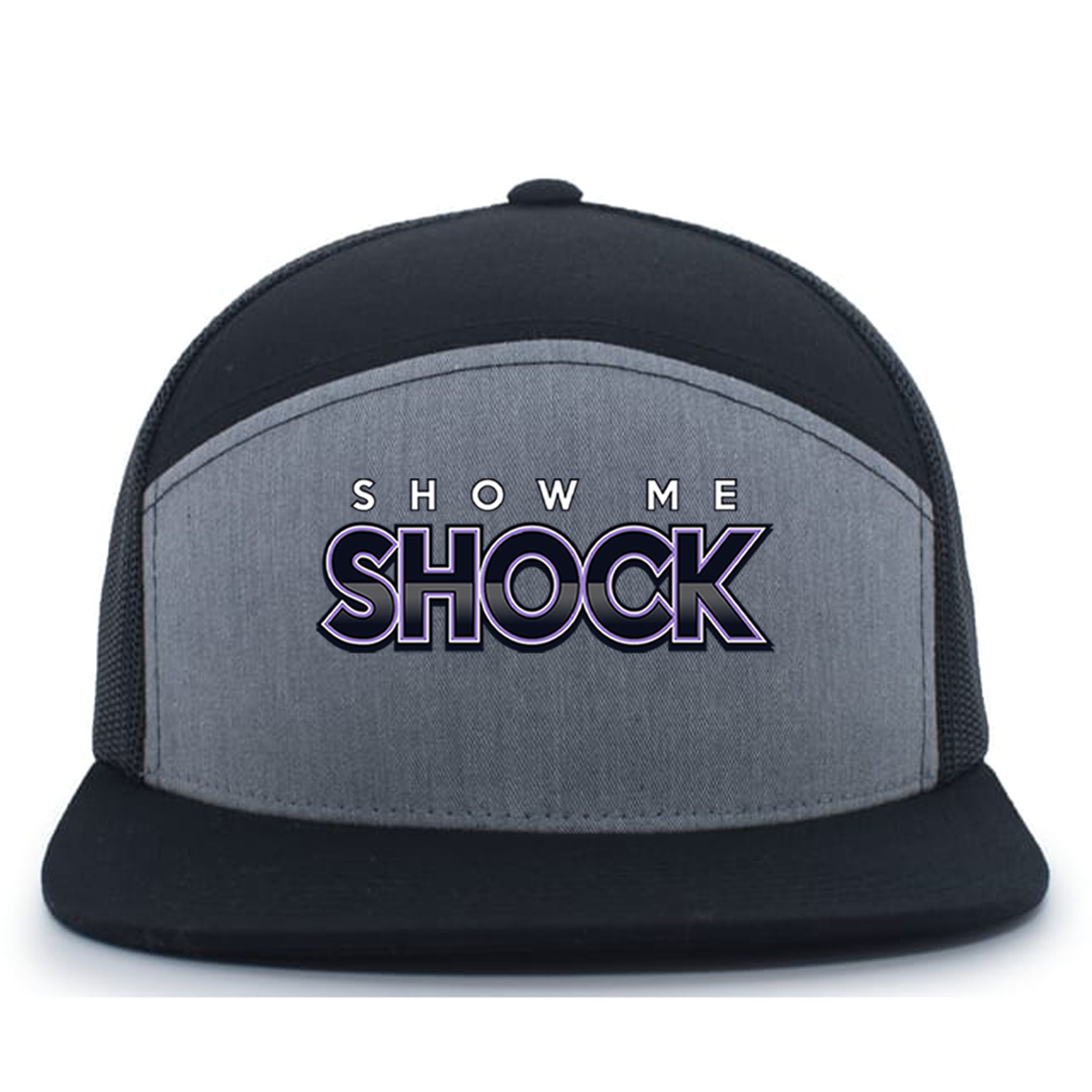 Show Me Shock Fastpitch Pacific Headwear 6-Panel Trucker Snapback Hat