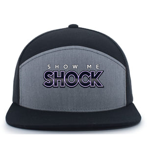 Show Me Shock Fastpitch Pacific Headwear 6-Panel Trucker Snapback Hat