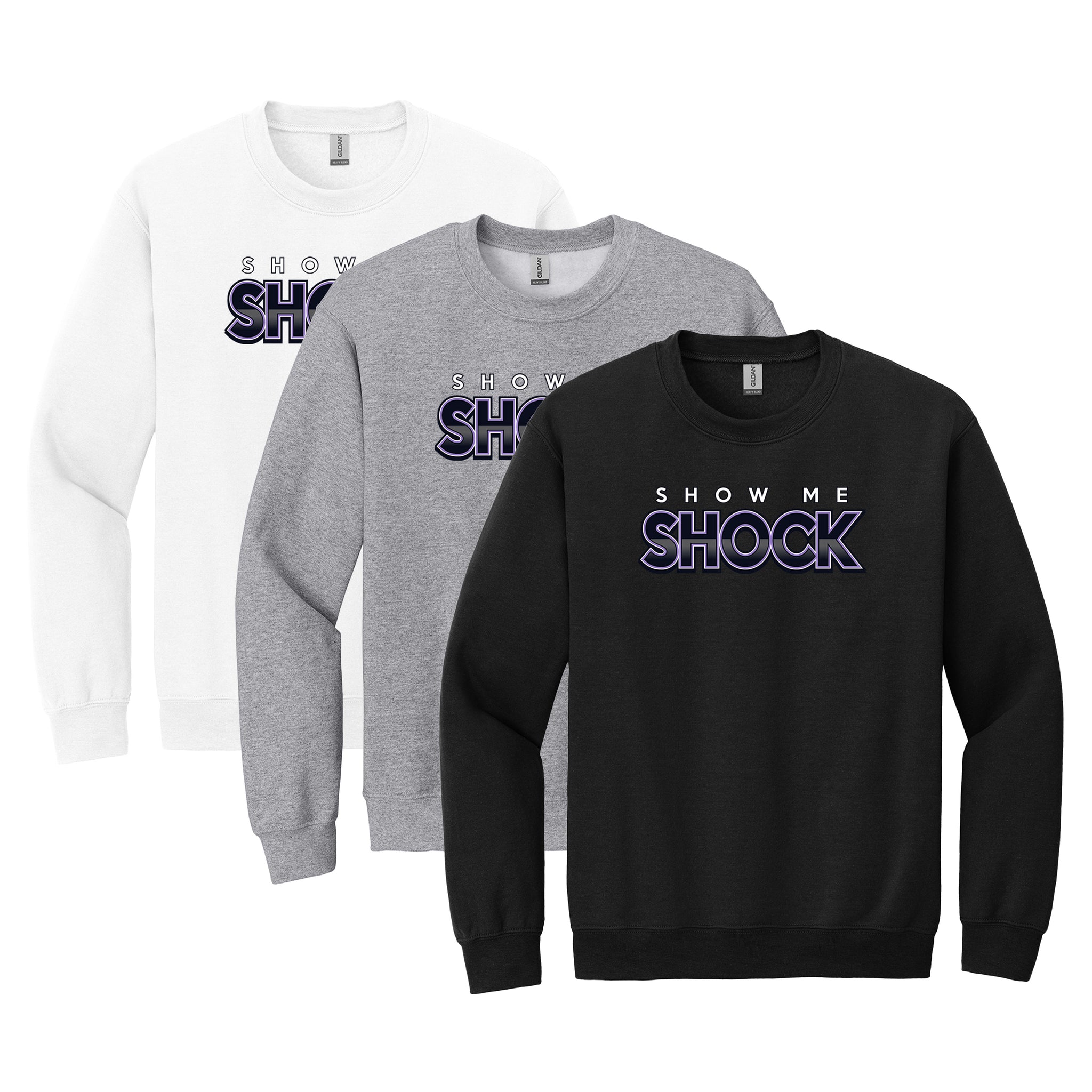 Show Me Shock Fastpitch Gildan® Heavy Blend™ Crewneck Sweatshirt