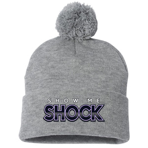 Show Me Shock Fastpitch Sportsman 12" Pom-Pom Cuffed Beanie