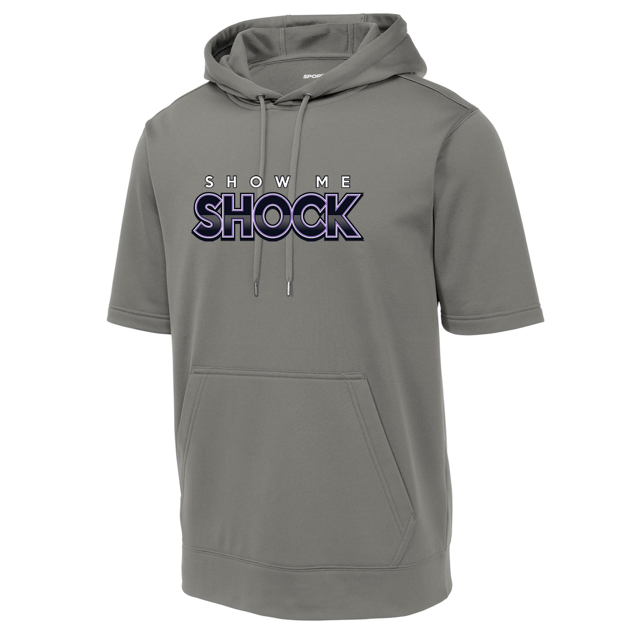 Show Me Shock Fastpitch Sport-Tek ® Sport-Wick ® Fleece Short Sleeve Hooded Pullover