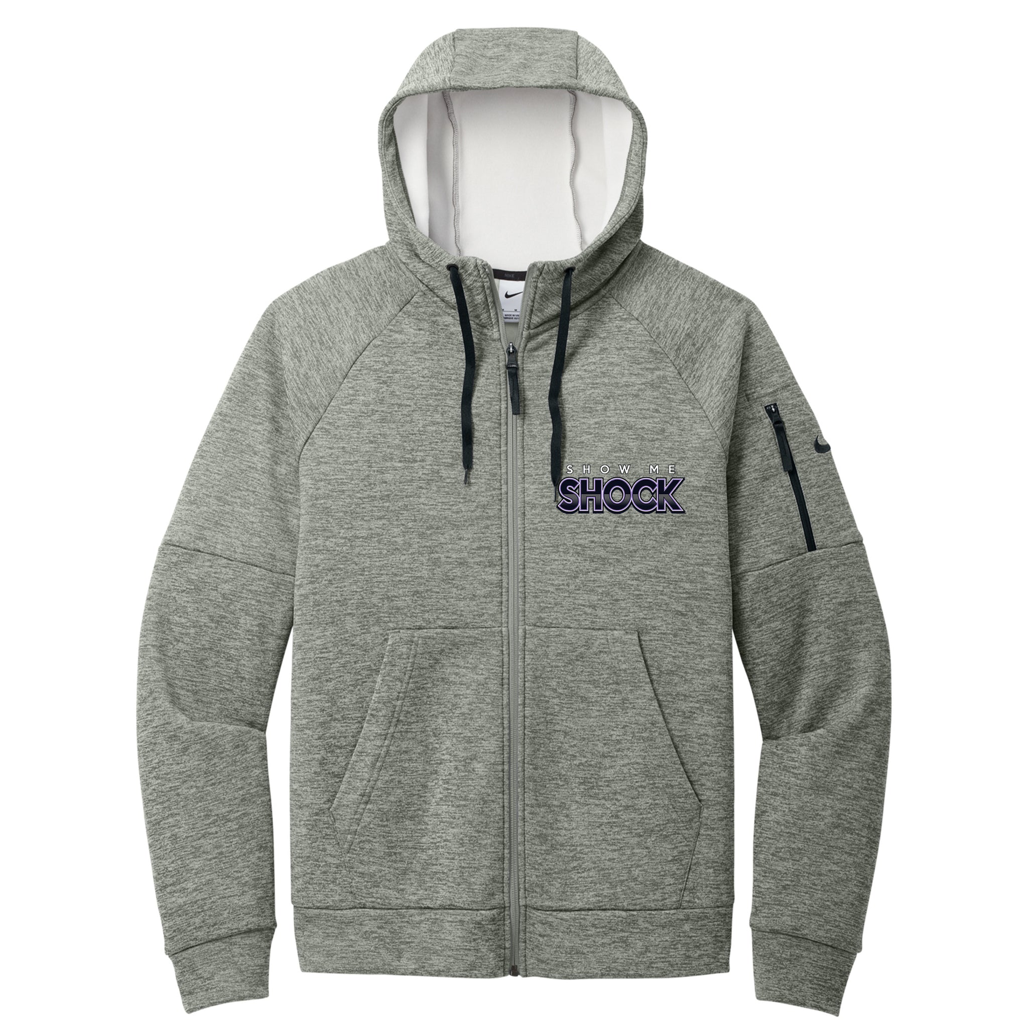 Show Me Shock Fastpitch Nike Therma-FIT Pocket Full-Zip Fleece Hoodie