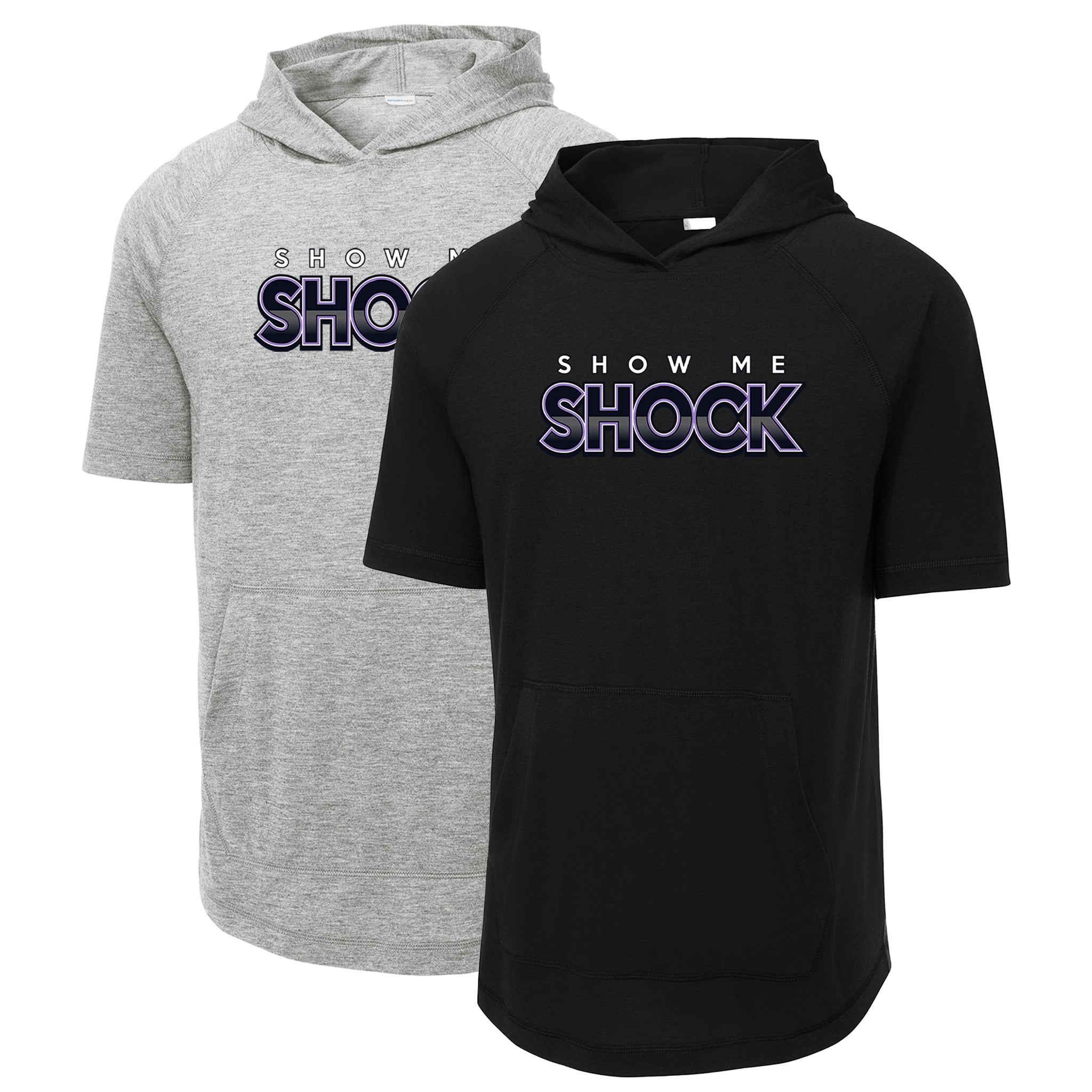 Show Me Shock Fastpitch Sport-Tek ® PosiCharge ® Tri-Blend Wicking Short Sleeve Hoodie