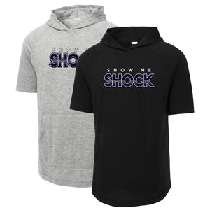 Show Me Shock Fastpitch Sport-Tek ® PosiCharge ® Tri-Blend Wicking Short Sleeve Hoodie