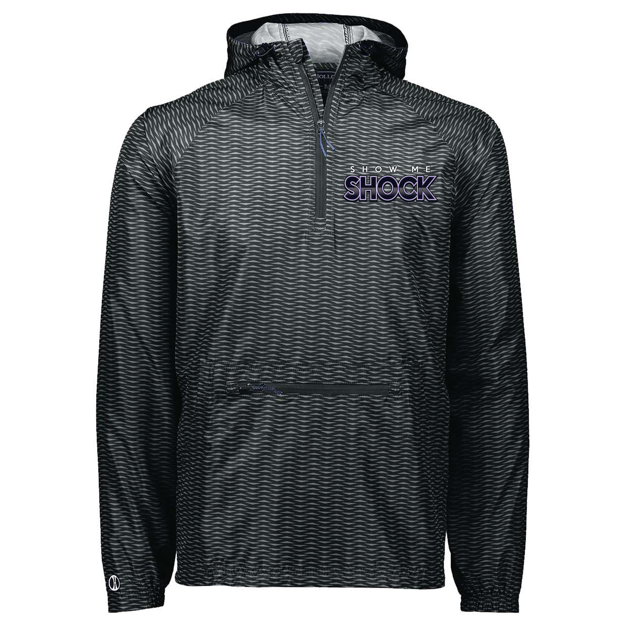 Show Me Shock Fastpitch Holloway Range Hooded Packable Quarter-Zip Jacket