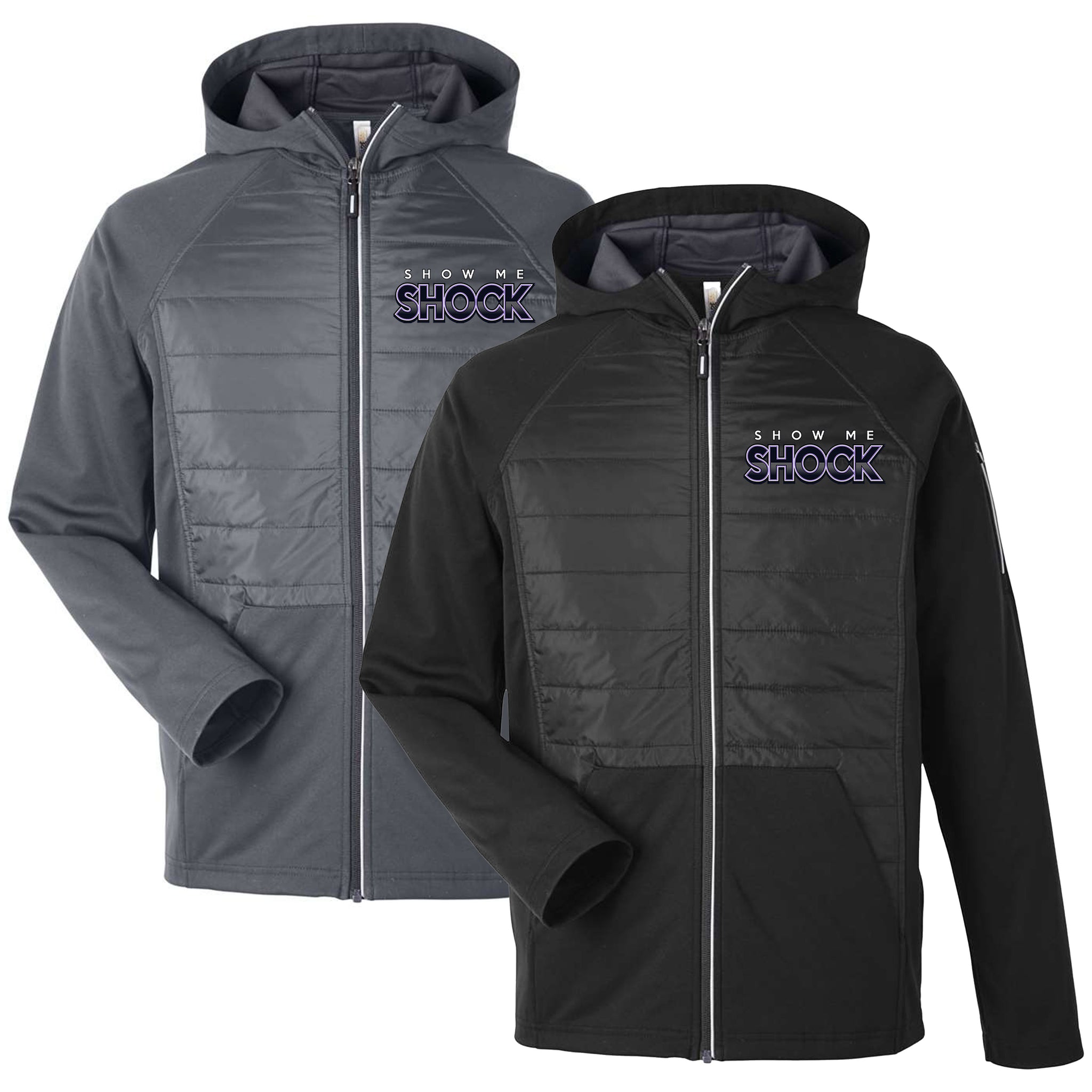 Show Me Shock Fastpitch Unisex Techno Lite Hybrid Hooded Jacket
