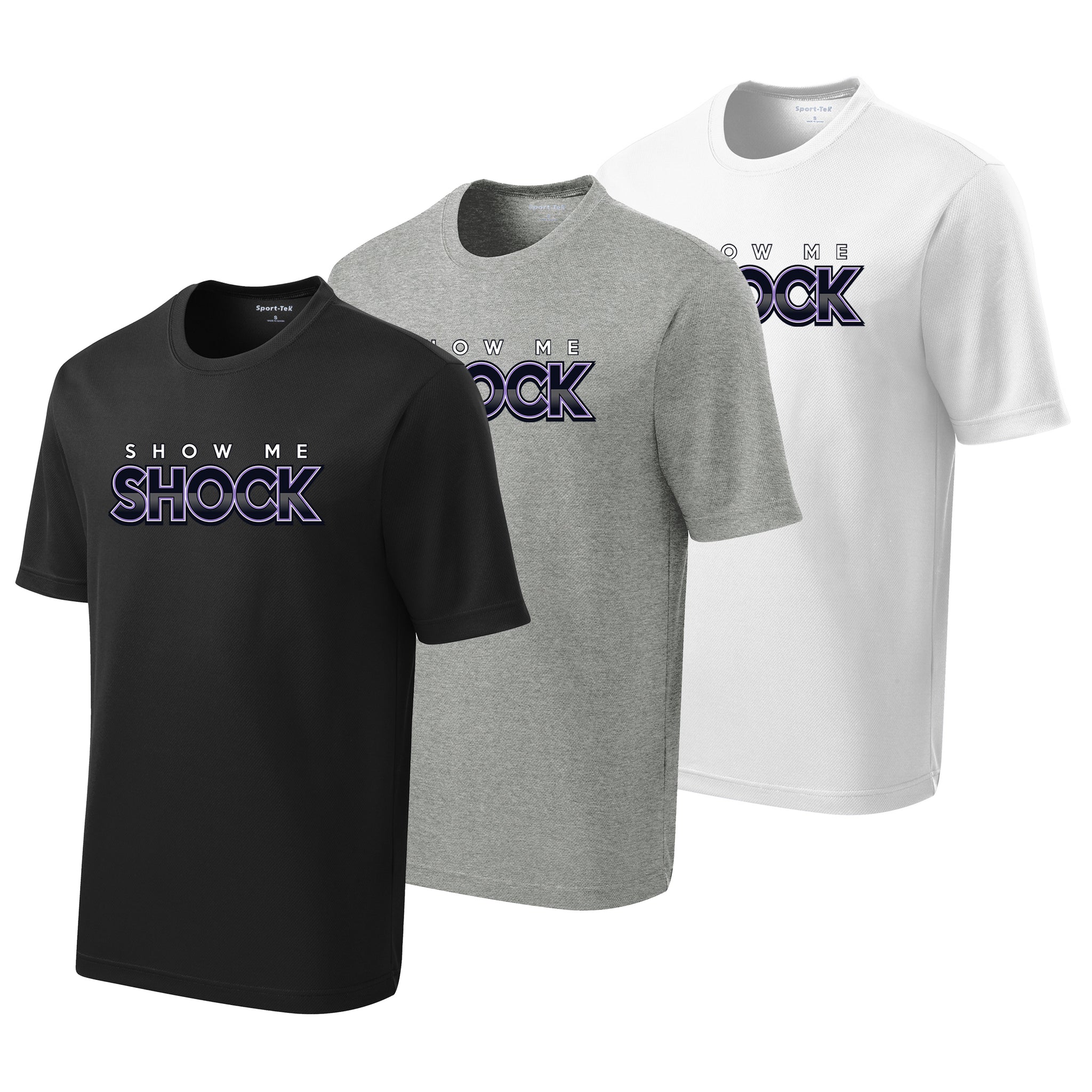 Show Me Shock Fastpitch Sport-Tek® PosiCharge® RacerMesh® Tee