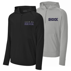 Show Me Shock Fastpitch Sport-Tek® Sport-Wick® Stretch 1/2-Zip Hoodie
