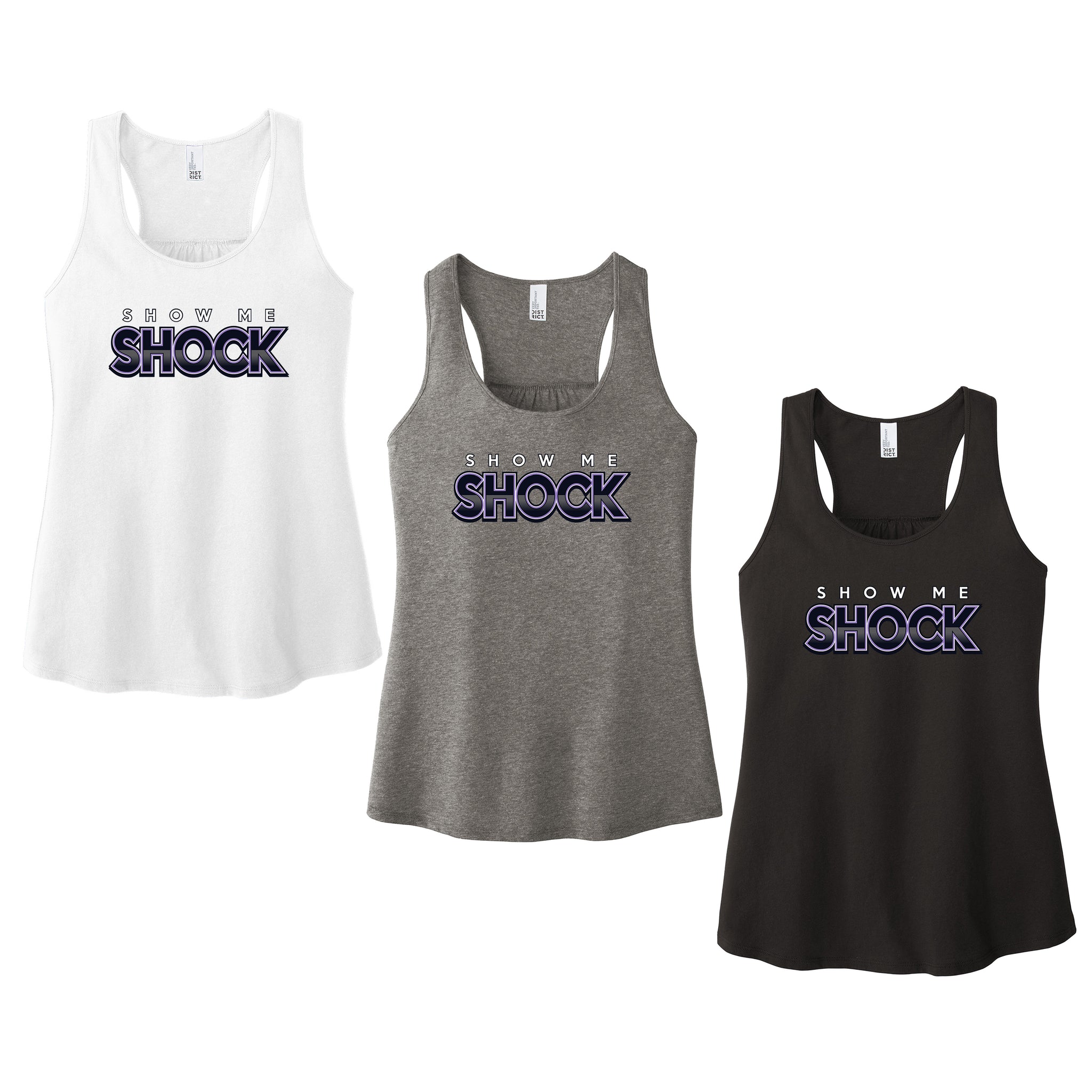 Show Me Shock Fastpitch District Women’s V.I.T. ™ Racerback Tank