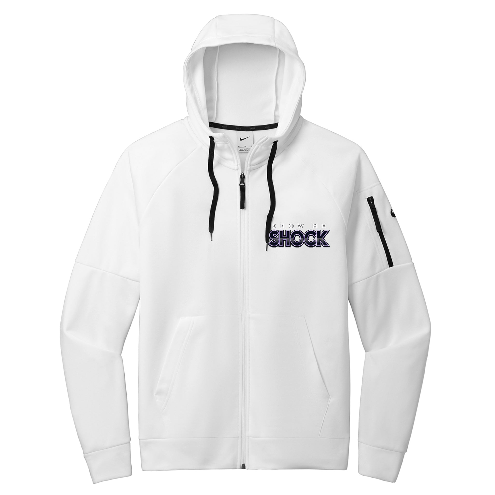 Show Me Shock Fastpitch Nike Therma-FIT Pocket Full-Zip Fleece Hoodie