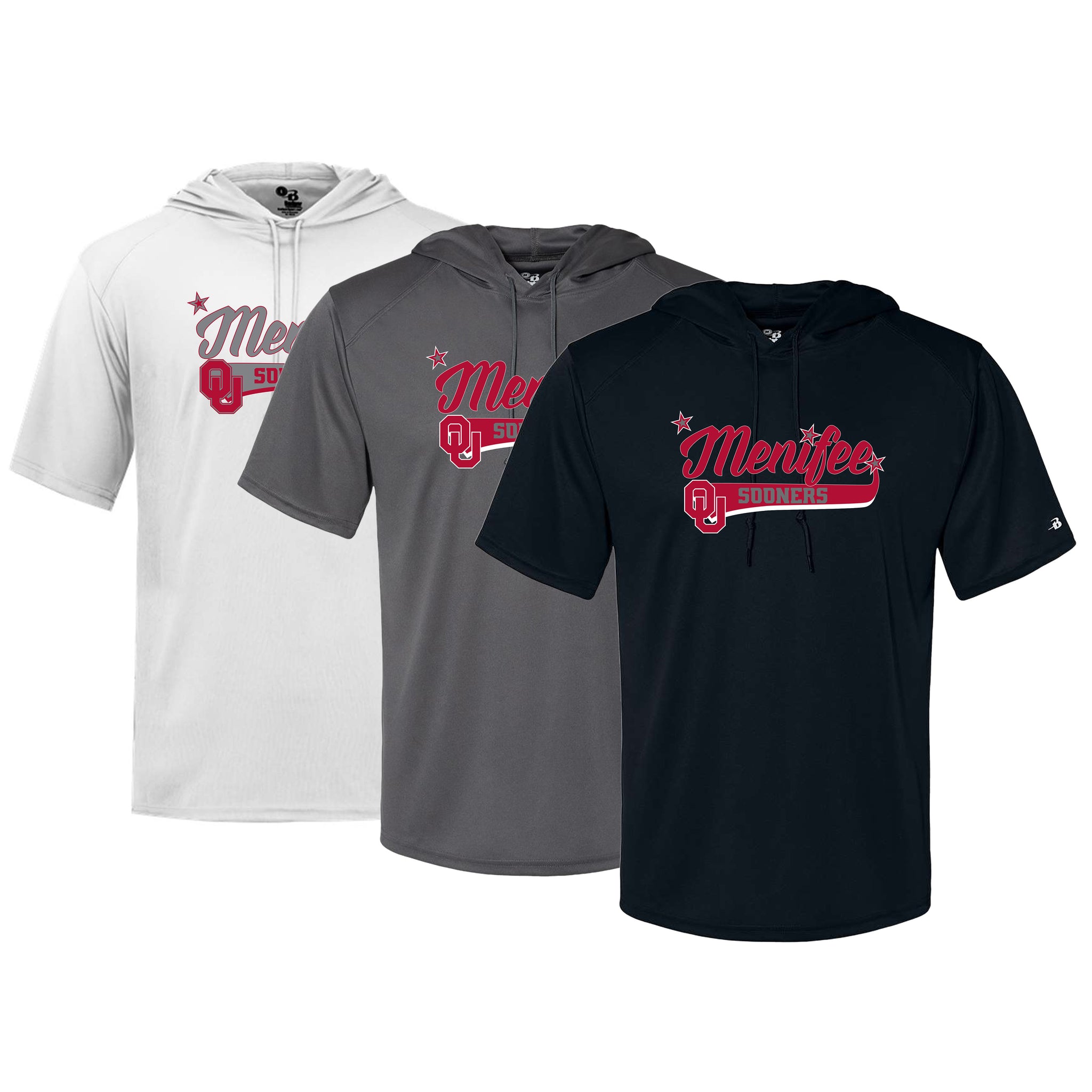 Menifee Sooners Fastpitch Badger B-Core Hooded T-Shirt