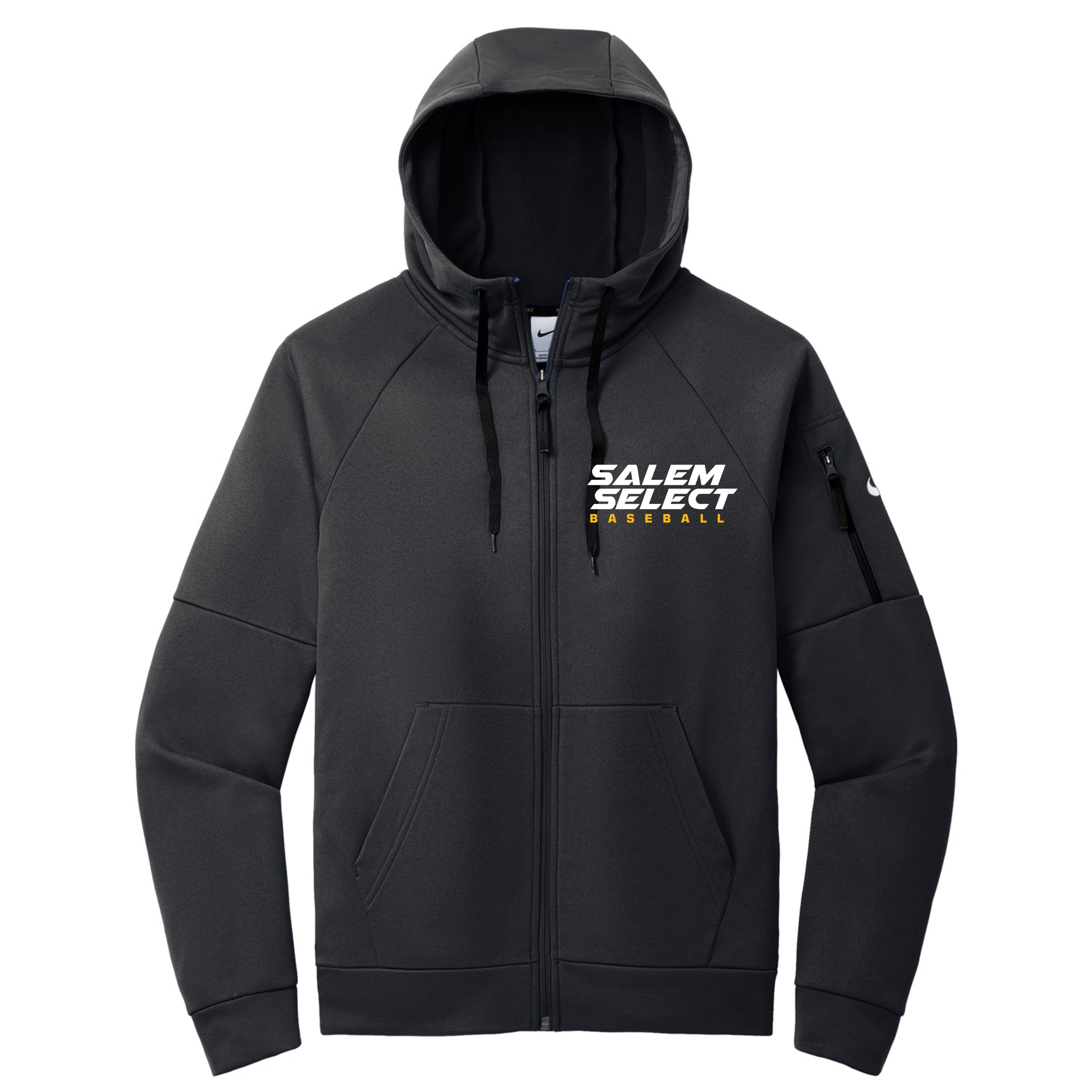 Salem Select Baseball Nike Therma-FIT Pocket Full-Zip Fleece Hoodie