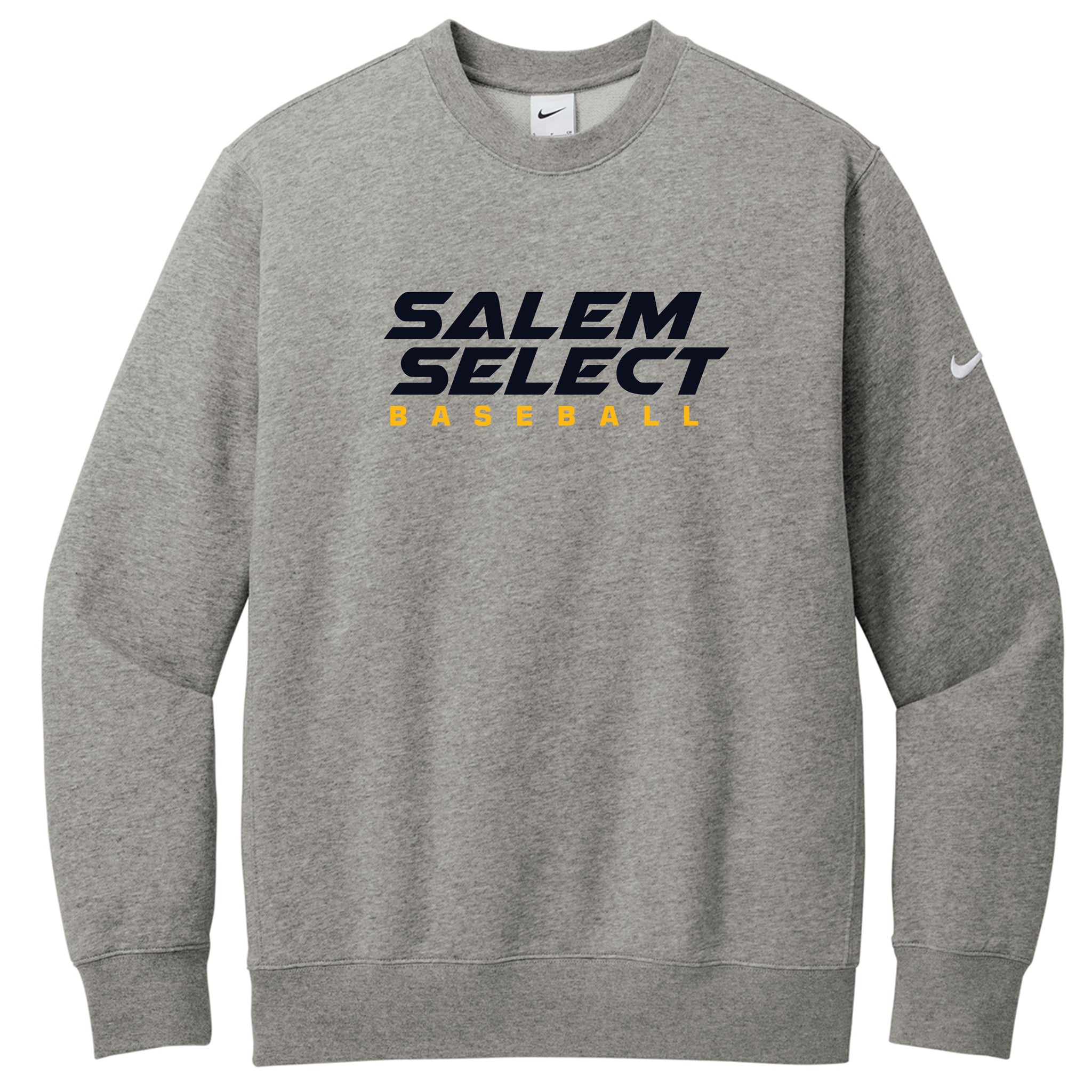 Salem Select Baseball Nike Club Fleece Sleeve Swoosh Crew