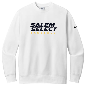 Salem Select Baseball Nike Club Fleece Sleeve Swoosh Crew