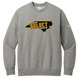 Salem Select Baseball Nike Club Fleece Sleeve Swoosh Crew