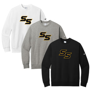 Salem Select Baseball Nike Club Fleece Sleeve Swoosh Crew