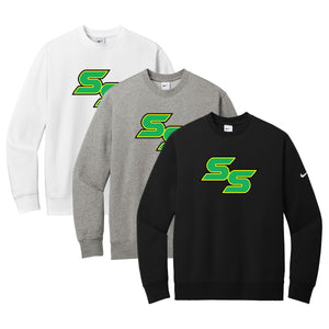 Salem Select Baseball Nike Club Fleece Sleeve Swoosh Crew