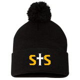 Savage Saints Fastpitch Sportsman 12" Pom-Pom Cuffed Beanie