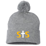 Savage Saints Fastpitch Sportsman 12" Pom-Pom Cuffed Beanie