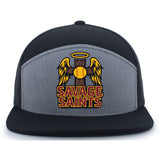 Savage Saints Fastpitch Headwear 6-Panel Trucker Snapback Hat