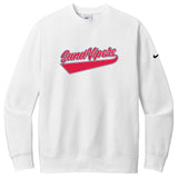 Sand Vipers Baseball Nike Club Fleece Sleeve Swoosh Crew