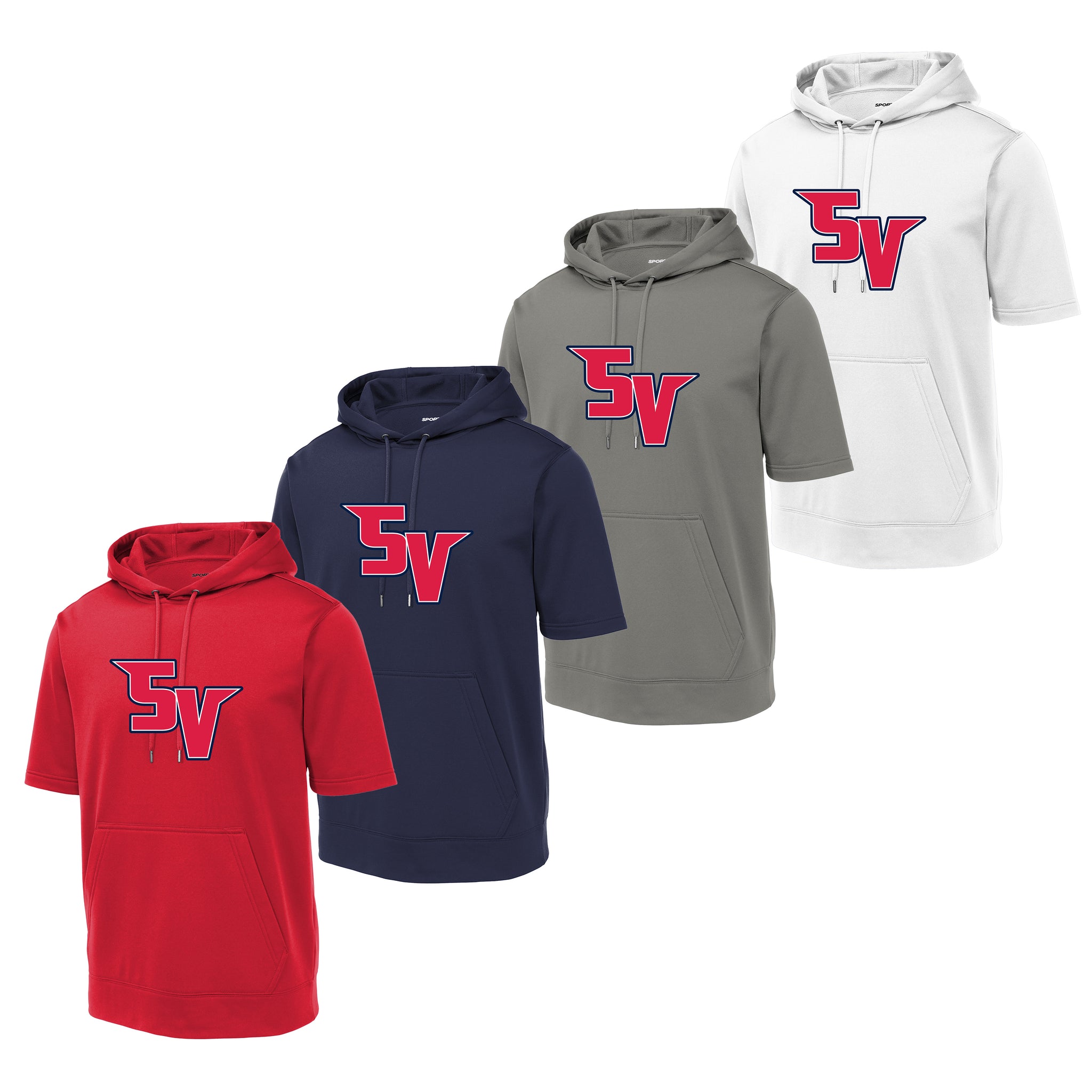 Sand Vipers Baseball Sport-Tek ® Sport-Wick ® Fleece Short Sleeve Hooded Pullover