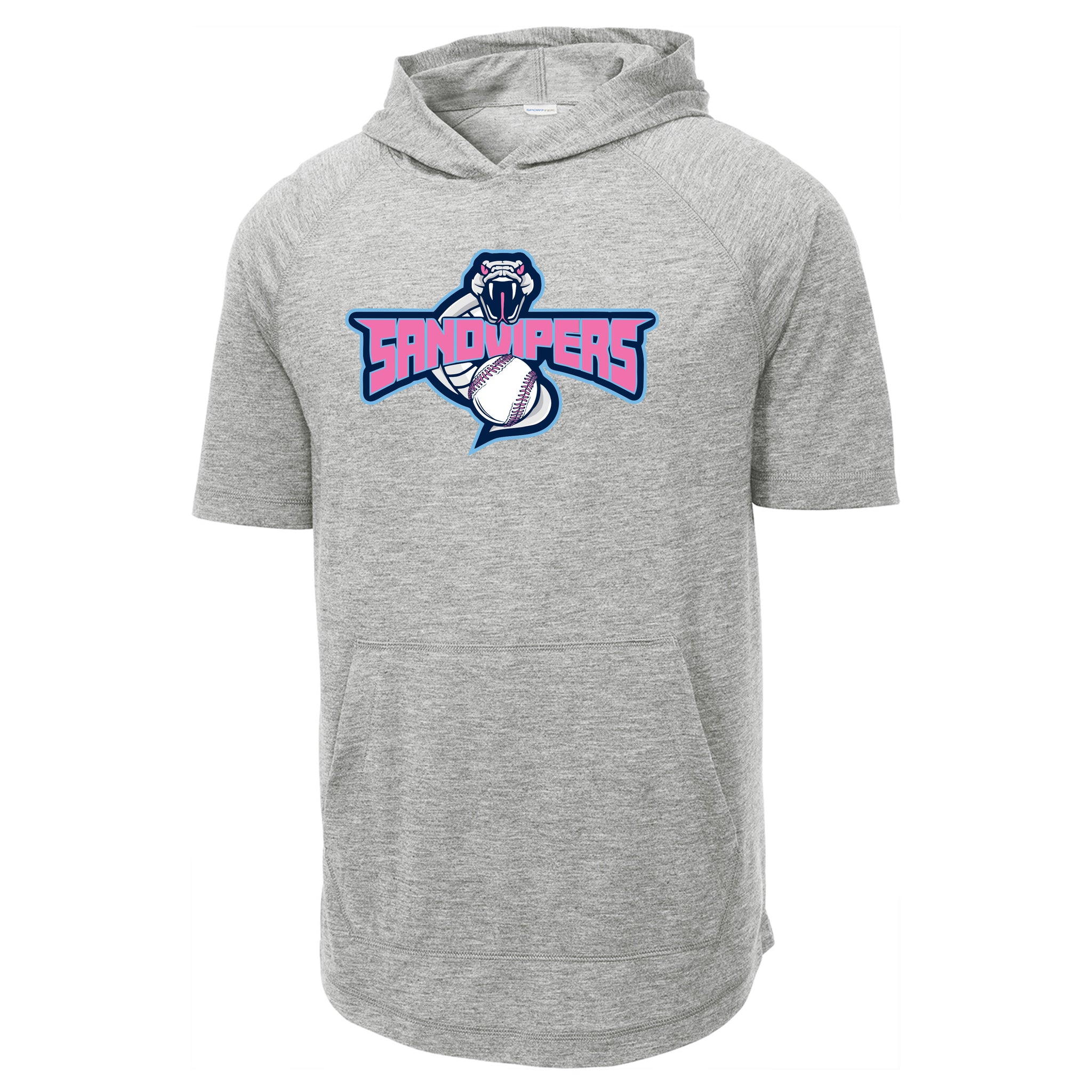 Sand Vipers Baseball Sport-Tek ® PosiCharge ® Tri-Blend Wicking Short Sleeve Hoodie