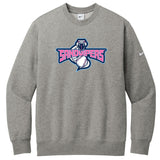 Sand Vipers Baseball Nike Club Fleece Sleeve Swoosh Crew