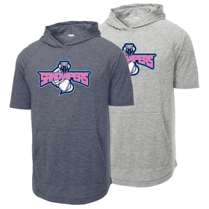 Sand Vipers Baseball Sport-Tek ® PosiCharge ® Tri-Blend Wicking Short Sleeve Hoodie