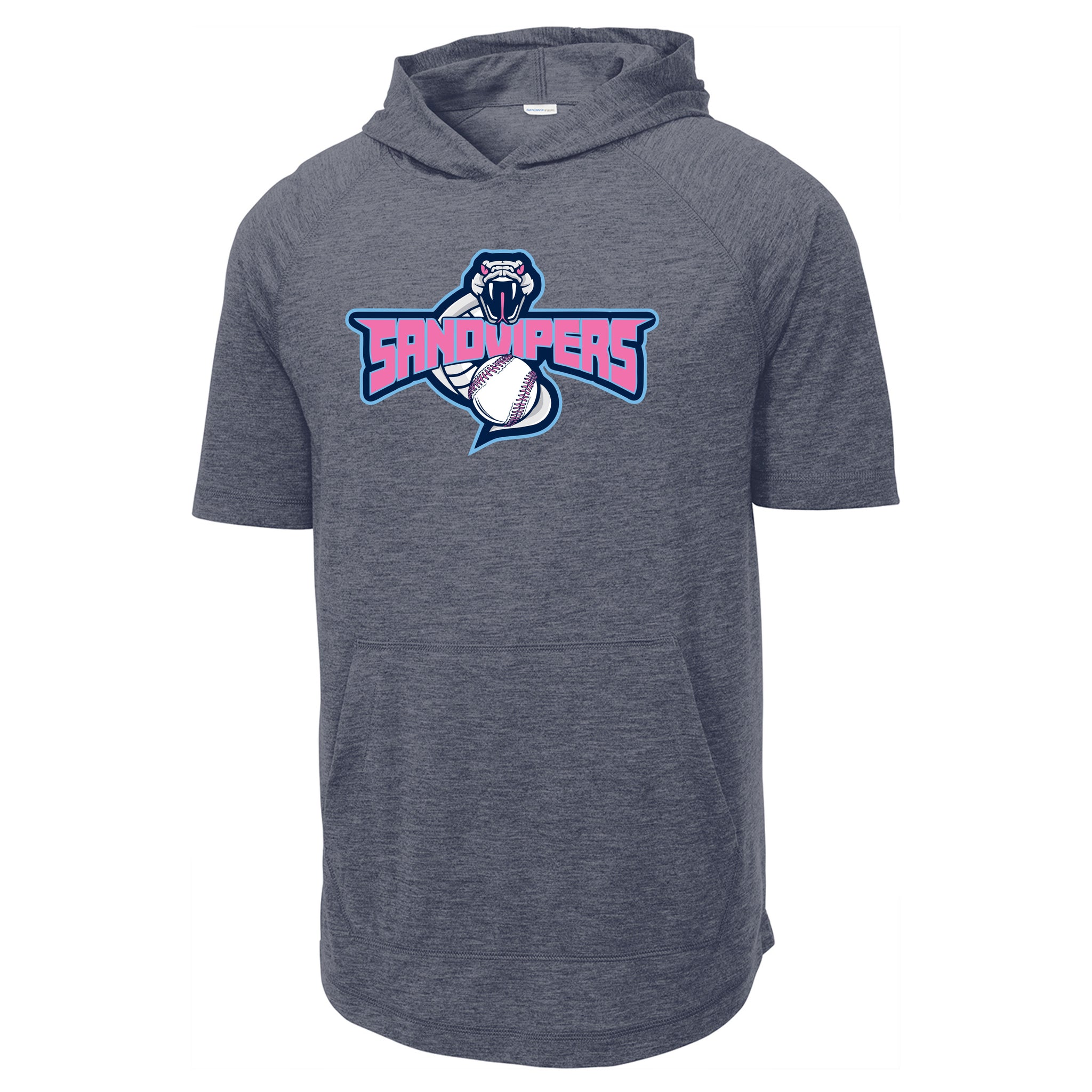Sand Vipers Baseball Sport-Tek ® PosiCharge ® Tri-Blend Wicking Short Sleeve Hoodie
