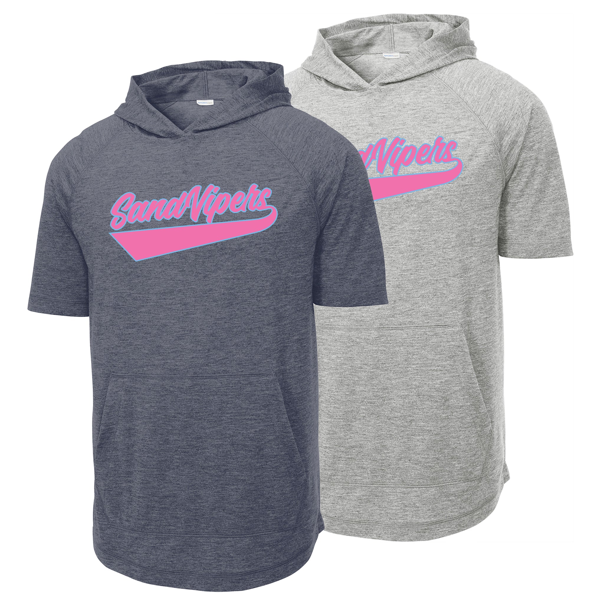Sand Vipers Baseball Sport-Tek ® PosiCharge ® Tri-Blend Wicking Short Sleeve Hoodie