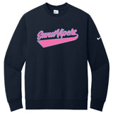 Sand Vipers Baseball Nike Club Fleece Sleeve Swoosh Crew