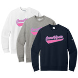 Sand Vipers Baseball Nike Club Fleece Sleeve Swoosh Crew