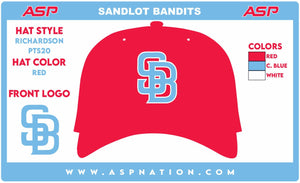 Sandlot Bandits Baseball Richardson PTS20 Pulse R-Flex Hat