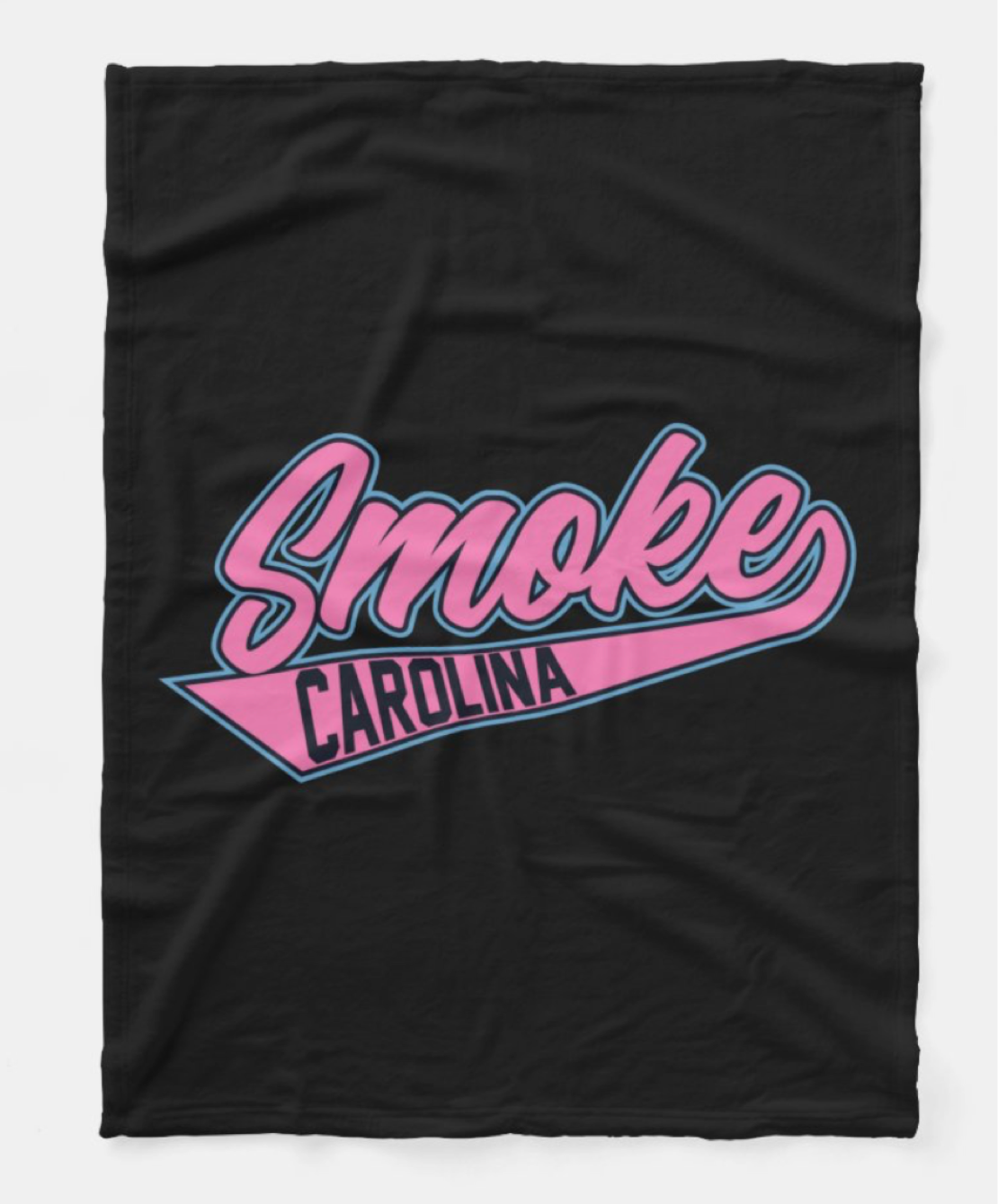 Carolina Smoke Baseball Fleece Blanket