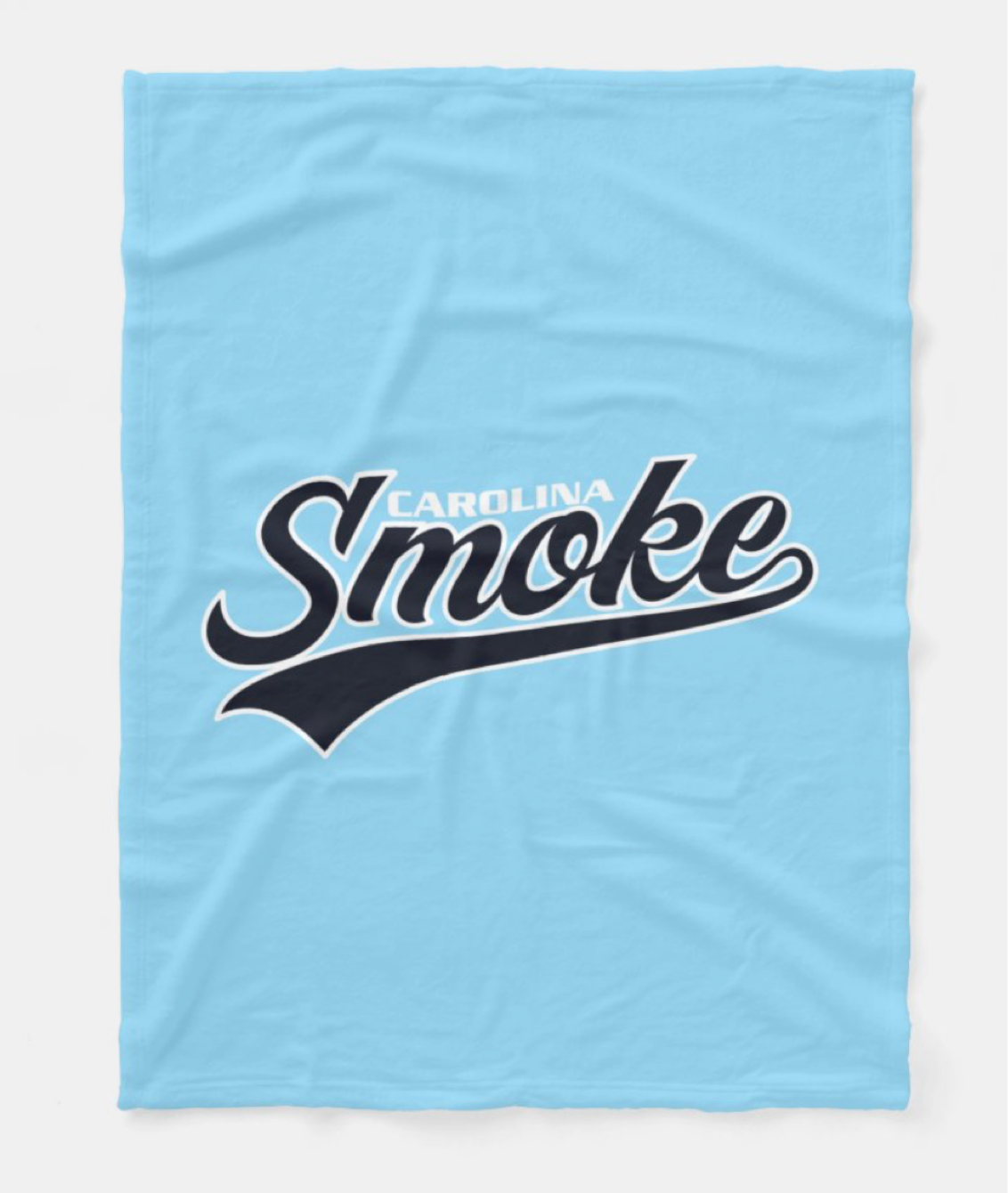 Carolina Smoke Baseball Fleece Blanket