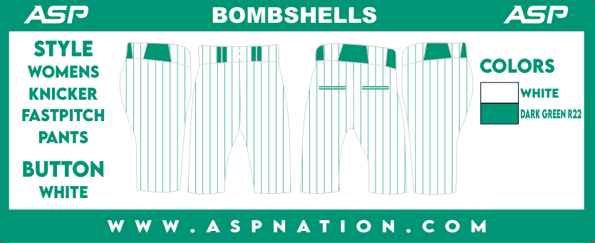 Bombshells Fastpitch Womens/Girls Full Sublimation Knickers