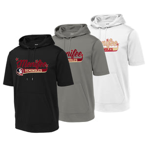 Menifee Seminoles Fastpitch Sport-Tek ® Sport-Wick ® Fleece Short Sleeve Hooded Pullover