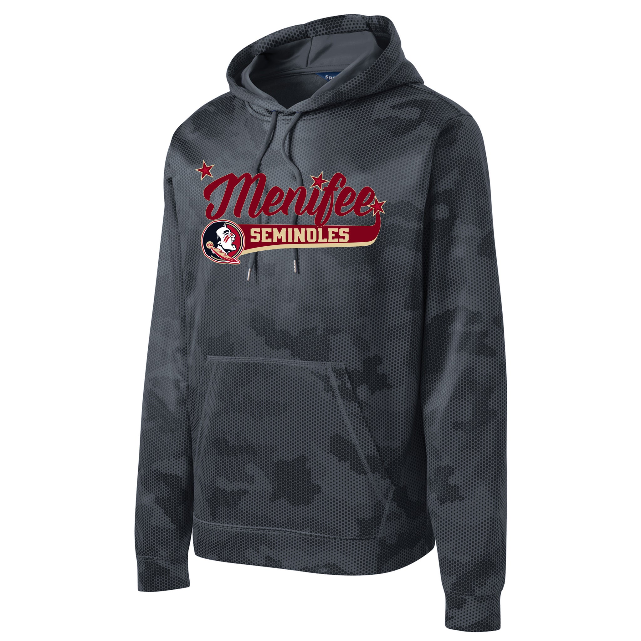 Menifee Seminoles Fastpitch Sport-Tek® Sport-Wick® CamoHex Fleece Hooded Pullover