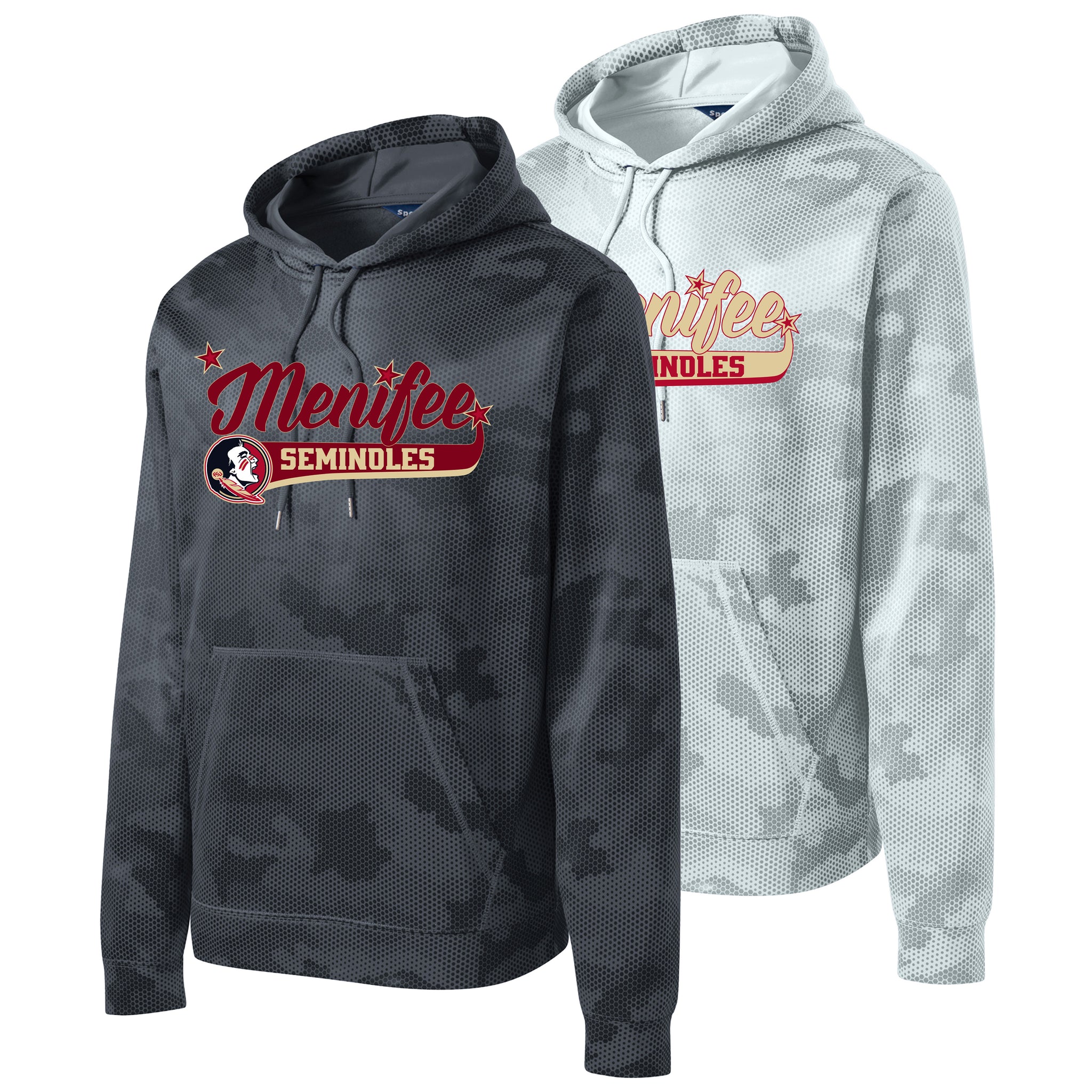 Menifee Seminoles Fastpitch Sport-Tek® Sport-Wick® CamoHex Fleece Hooded Pullover