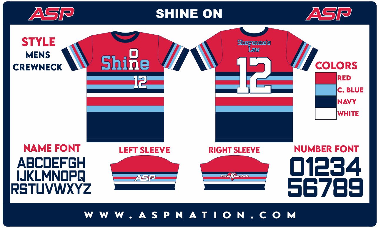 Shine On Slowpitch Mens Full Sublimation Uniform Short Sleeve
