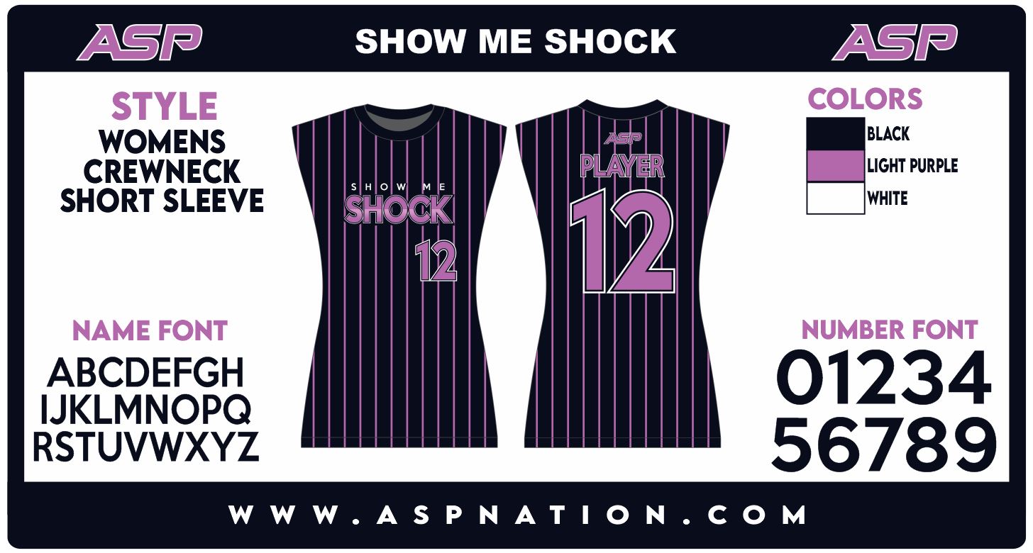 Show Me Shock Fastpitch Womens/Girls Full Sublimation Uniform Sleeveless