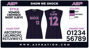 Show Me Shock Fastpitch Womens/Girls Full Sublimation Uniform Sleeveless