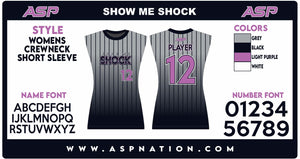 Show Me Shock Fastpitch Womens/Girls Full Sublimation Uniform Sleeveless
