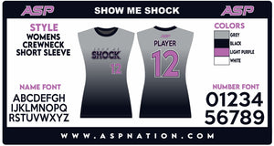 Show Me Shock Fastpitch Womens/Girls Full Sublimation Uniform Sleeveless