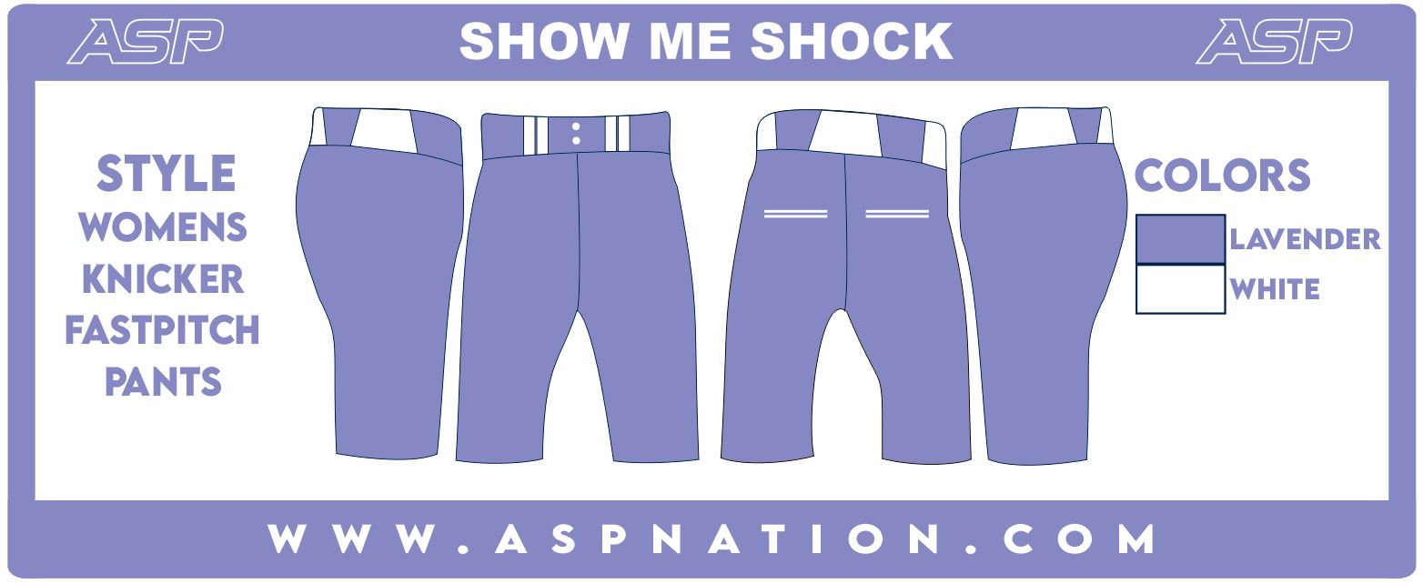 Show Me Shock Fastpitch Womens/Girls Full Sublimation Knickers