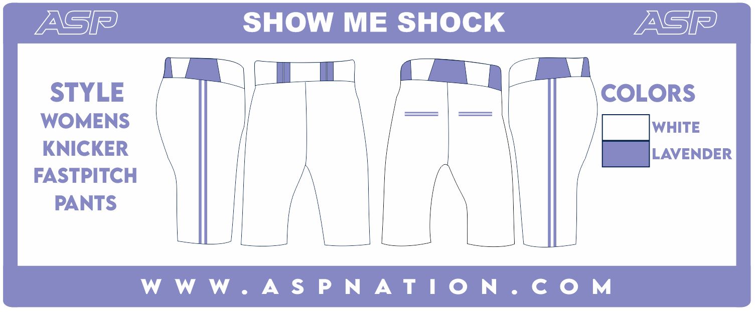 Show Me Shock Fastpitch Womens/Girls Full Sublimation Knickers