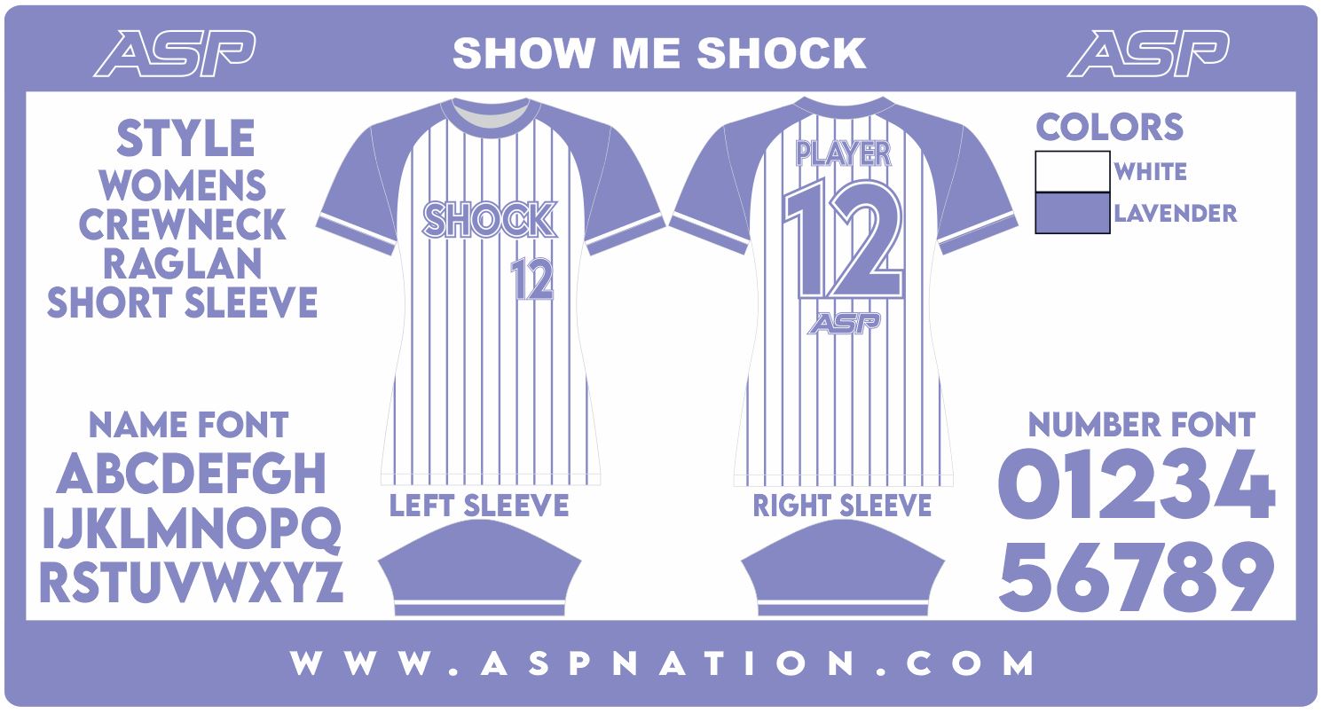 Show Me Shock Fastpitch Womens/Girls Full Sublimation Uniform Short Sleeve