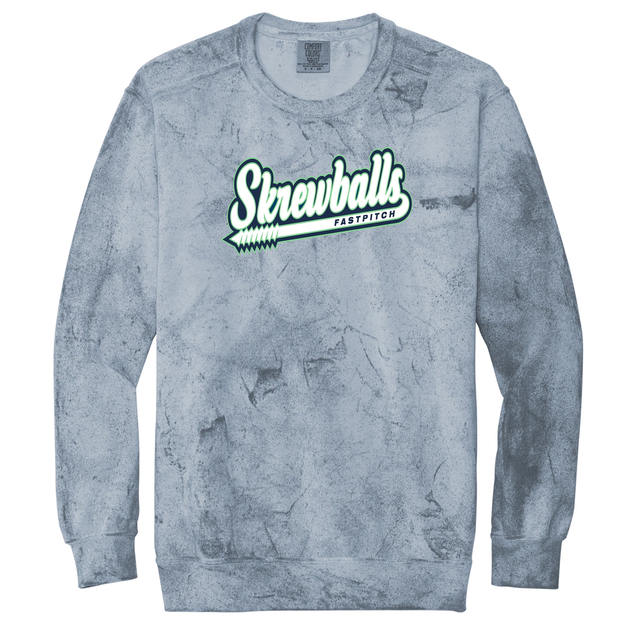 Skrewballs Fastpitch Color Blast Crewneck Sweatshirt