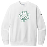 Skrewballs Fastpitch Nike Club Fleece Sleeve Swoosh Crew